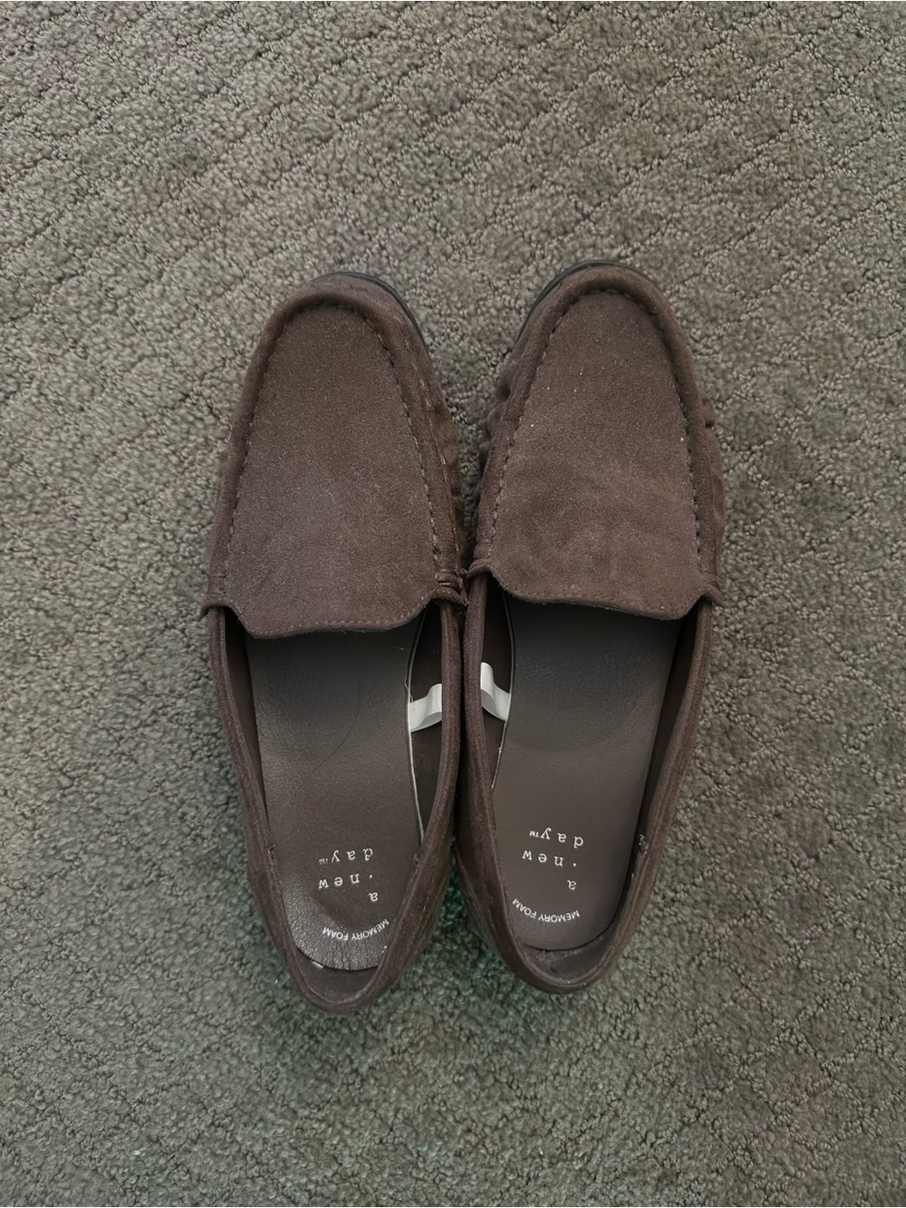 a new day Brown Suede Women's Slip-On Loafers